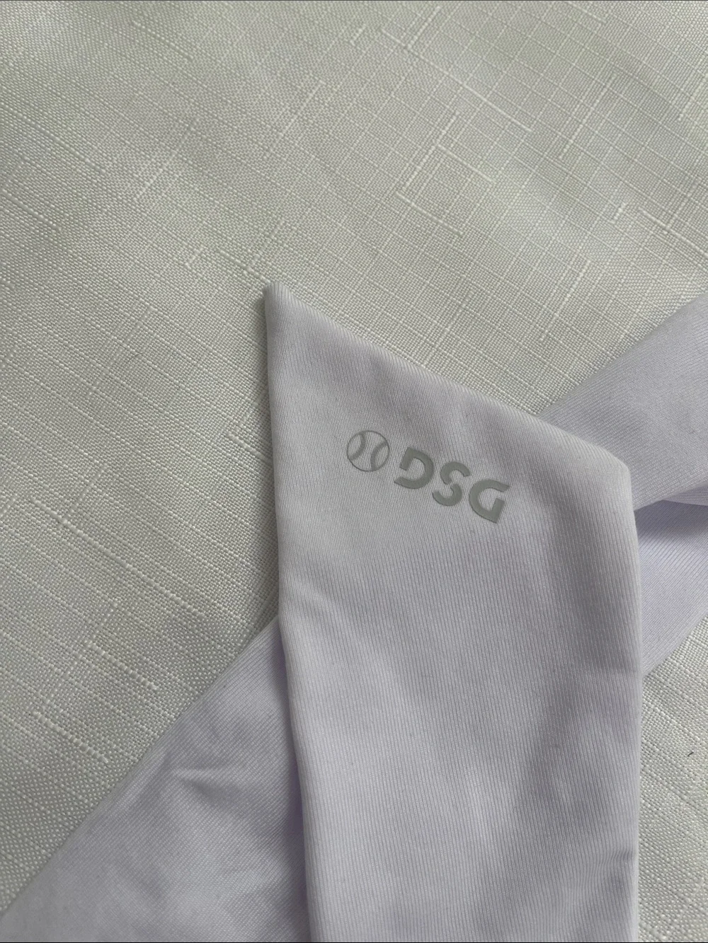DSG White Tie Headband for Sports